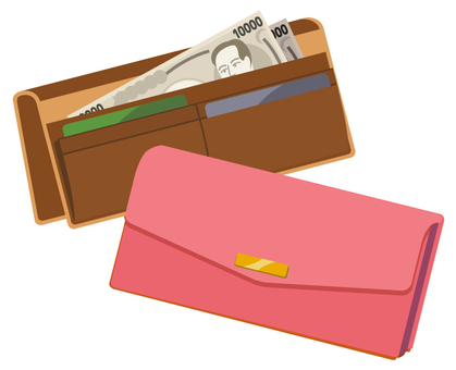 かぶせ蓋（フラップ式）の財布